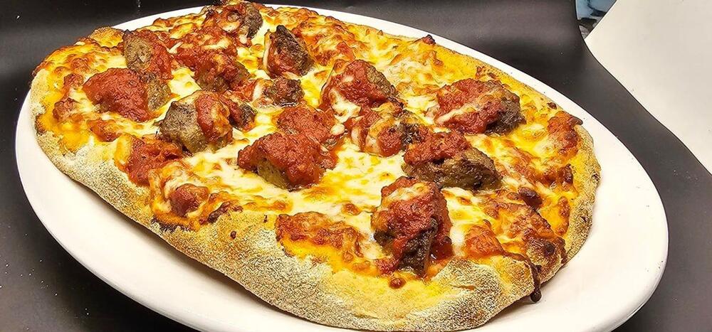Meatball Pizza