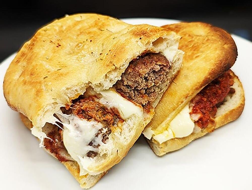 Meatball Mozzarella Focaccia